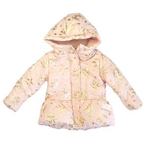 Little Beginnings Girls Pink | Gold Winter Coat size: 18 Months